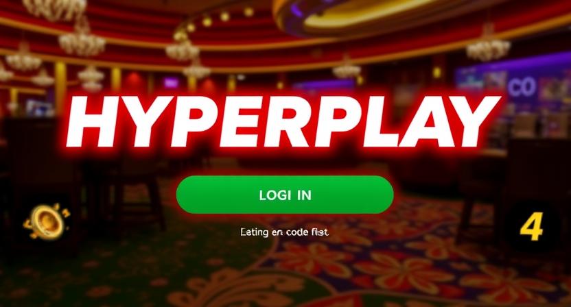 Clean and intuitive HYPEPLAY login interface